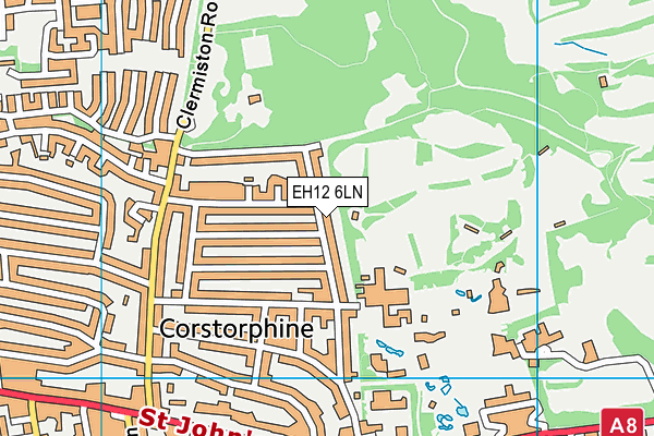 EH12 6LN map - OS VectorMap District (Ordnance Survey)