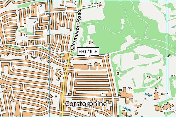 EH12 6LP map - OS VectorMap District (Ordnance Survey)
