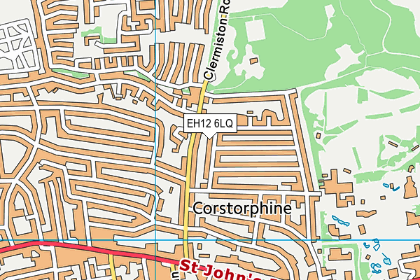 EH12 6LQ map - OS VectorMap District (Ordnance Survey)