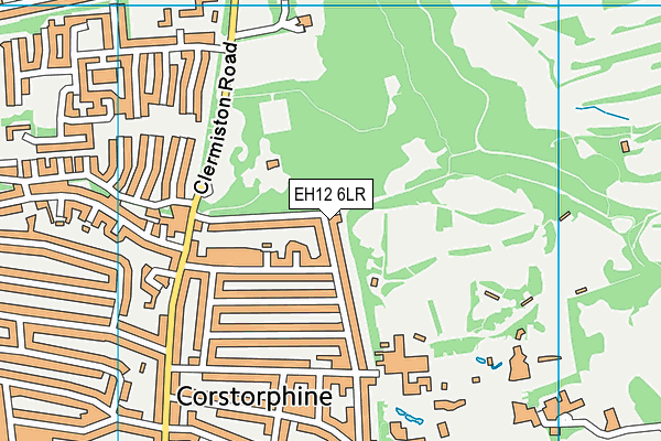 EH12 6LR map - OS VectorMap District (Ordnance Survey)