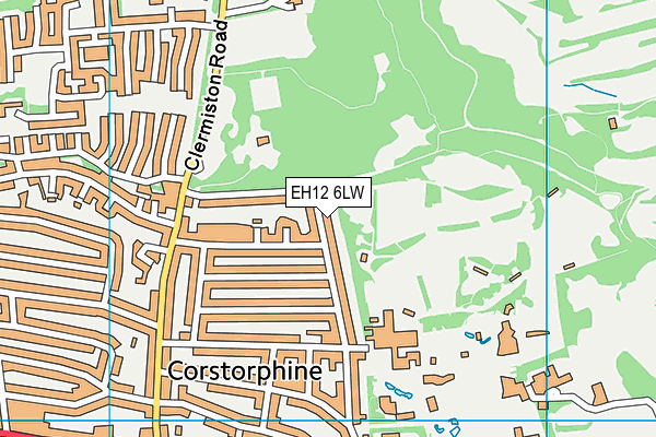 EH12 6LW map - OS VectorMap District (Ordnance Survey)