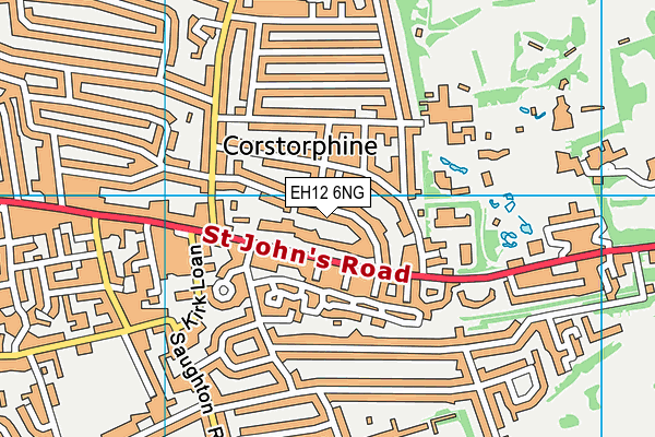 EH12 6NG map - OS VectorMap District (Ordnance Survey)