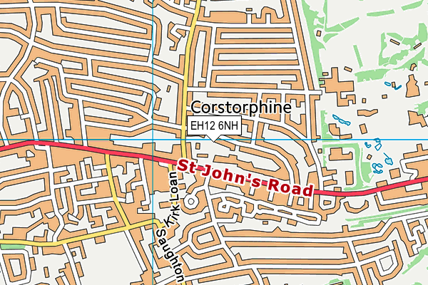 EH12 6NH map - OS VectorMap District (Ordnance Survey)