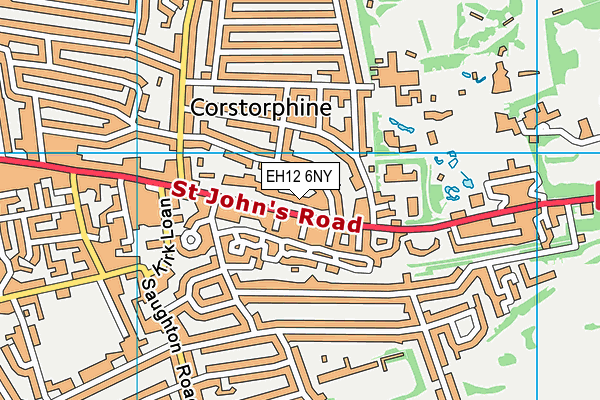 EH12 6NY map - OS VectorMap District (Ordnance Survey)