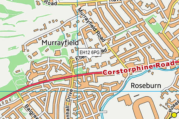 EH12 6PG map - OS VectorMap District (Ordnance Survey)