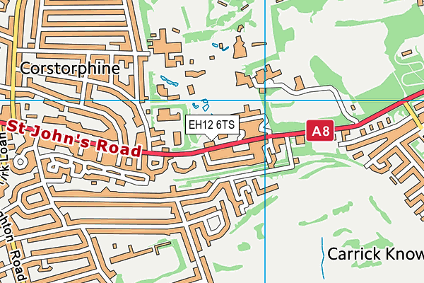 EH12 6TS map - OS VectorMap District (Ordnance Survey)