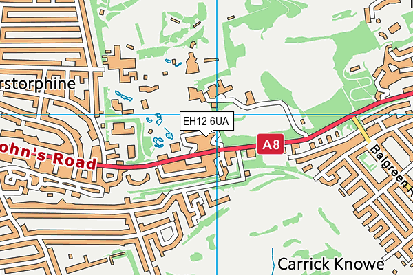 EH12 6UA map - OS VectorMap District (Ordnance Survey)