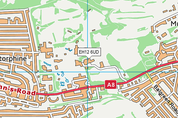 EH12 6UD map - OS VectorMap District (Ordnance Survey)