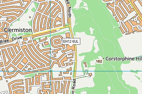 EH12 6UL map - OS VectorMap District (Ordnance Survey)