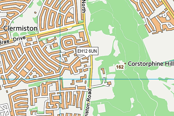 EH12 6UN map - OS VectorMap District (Ordnance Survey)