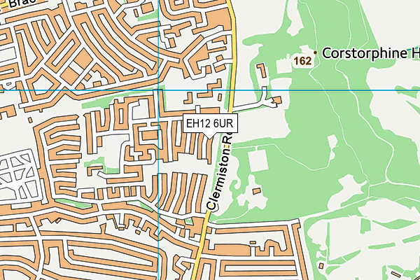 EH12 6UR map - OS VectorMap District (Ordnance Survey)