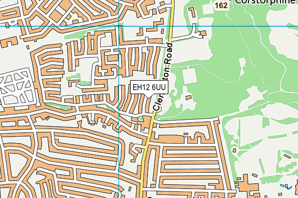 EH12 6UU map - OS VectorMap District (Ordnance Survey)