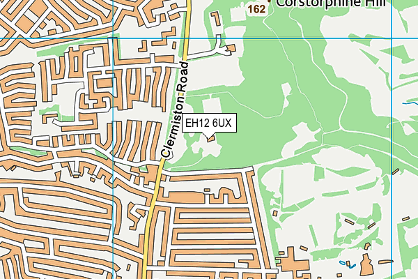 EH12 6UX map - OS VectorMap District (Ordnance Survey)
