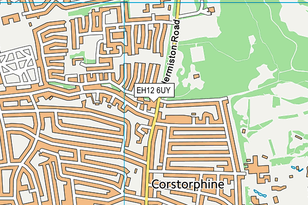 EH12 6UY map - OS VectorMap District (Ordnance Survey)