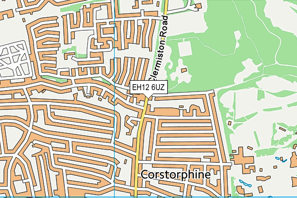 EH12 6UZ map - OS VectorMap District (Ordnance Survey)