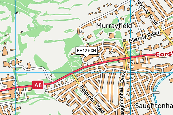 EH12 6XN map - OS VectorMap District (Ordnance Survey)