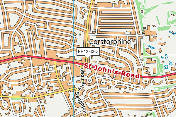 EH12 6XQ map - OS VectorMap District (Ordnance Survey)