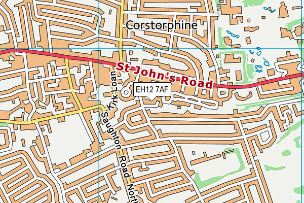 EH12 7AF map - OS VectorMap District (Ordnance Survey)