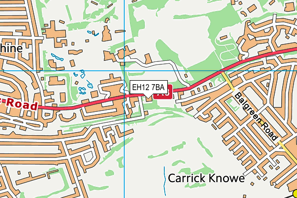 EH12 7BA map - OS VectorMap District (Ordnance Survey)