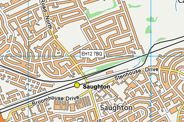 EH12 7BQ map - OS VectorMap District (Ordnance Survey)