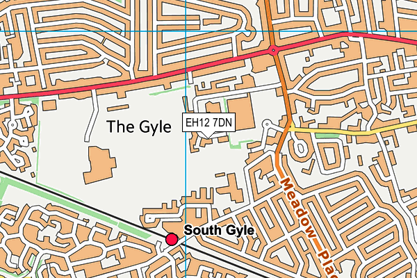 EH12 7DN map - OS VectorMap District (Ordnance Survey)