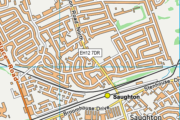 EH12 7DR map - OS VectorMap District (Ordnance Survey)