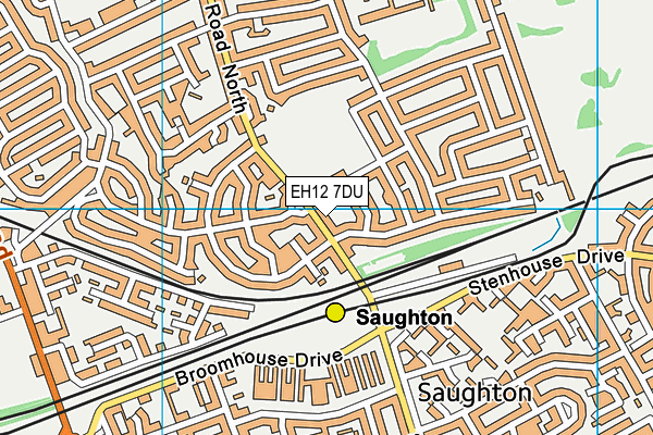 EH12 7DU map - OS VectorMap District (Ordnance Survey)