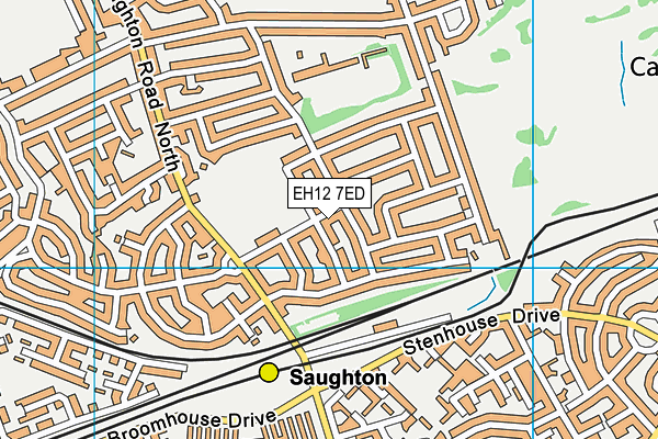 EH12 7ED map - OS VectorMap District (Ordnance Survey)