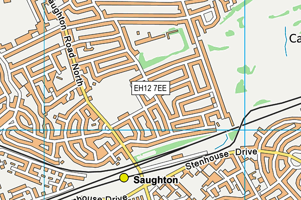 EH12 7EE map - OS VectorMap District (Ordnance Survey)