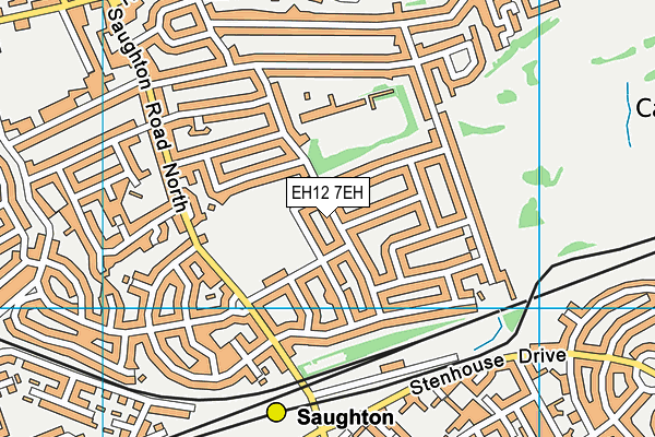 EH12 7EH map - OS VectorMap District (Ordnance Survey)