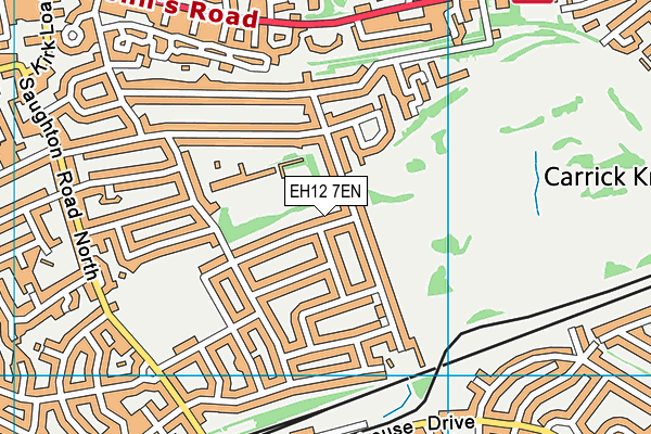 EH12 7EN map - OS VectorMap District (Ordnance Survey)