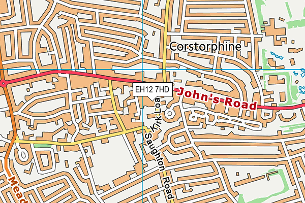 EH12 7HD map - OS VectorMap District (Ordnance Survey)