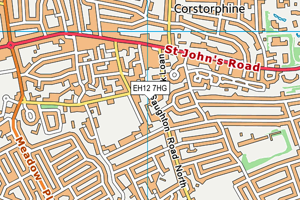 EH12 7HG map - OS VectorMap District (Ordnance Survey)