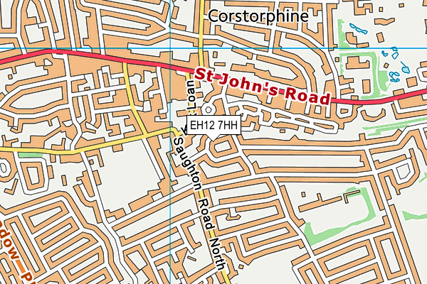 EH12 7HH map - OS VectorMap District (Ordnance Survey)