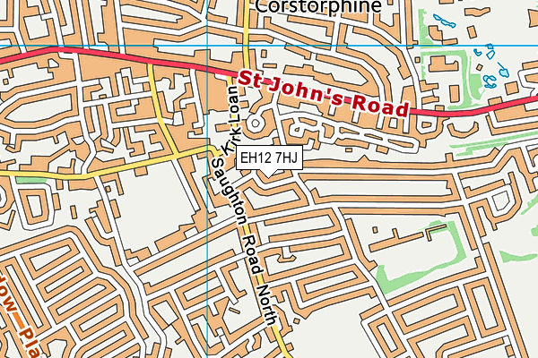 EH12 7HJ map - OS VectorMap District (Ordnance Survey)