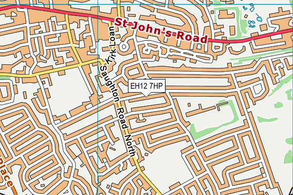 EH12 7HP map - OS VectorMap District (Ordnance Survey)