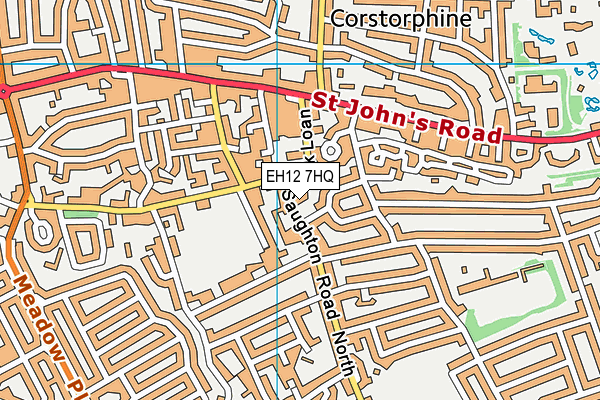 EH12 7HQ map - OS VectorMap District (Ordnance Survey)