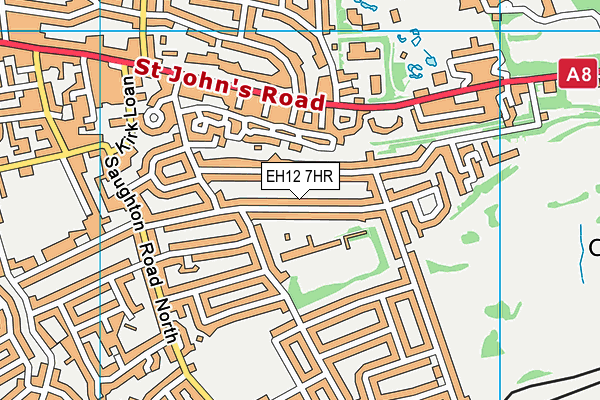 EH12 7HR map - OS VectorMap District (Ordnance Survey)