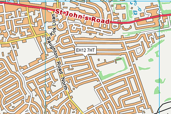 EH12 7HT map - OS VectorMap District (Ordnance Survey)