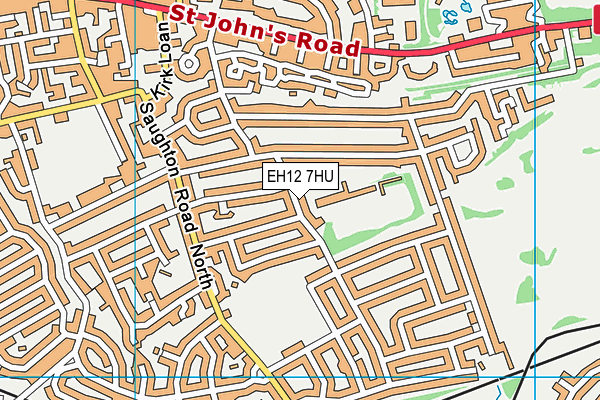 EH12 7HU map - OS VectorMap District (Ordnance Survey)