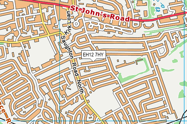 EH12 7HY map - OS VectorMap District (Ordnance Survey)