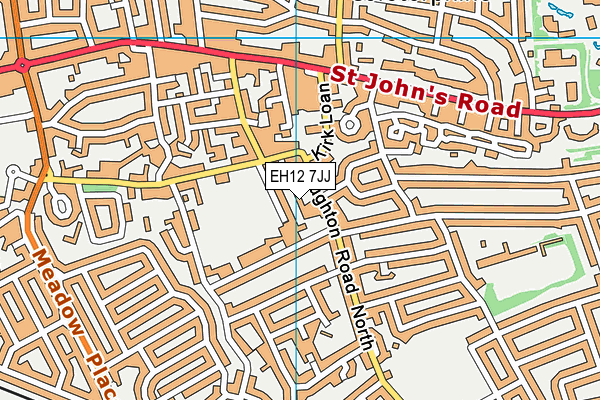 EH12 7JJ map - OS VectorMap District (Ordnance Survey)