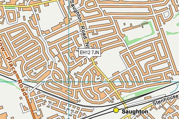 EH12 7JN map - OS VectorMap District (Ordnance Survey)