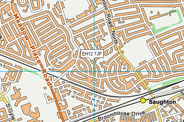 EH12 7JP map - OS VectorMap District (Ordnance Survey)