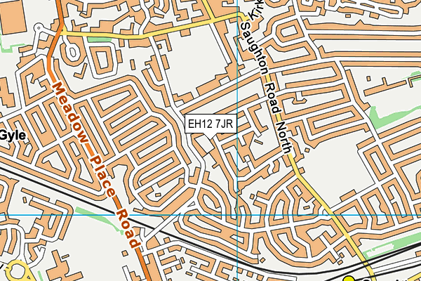 EH12 7JR map - OS VectorMap District (Ordnance Survey)