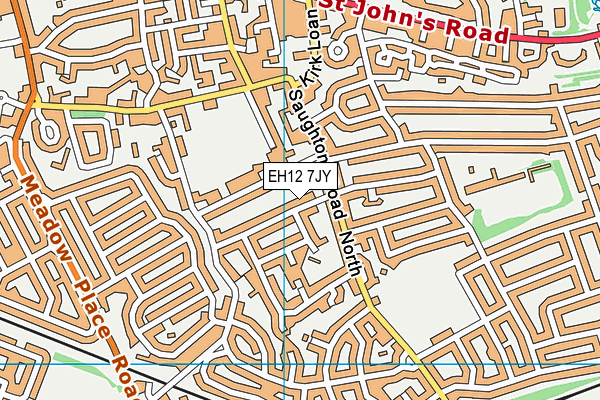 EH12 7JY map - OS VectorMap District (Ordnance Survey)