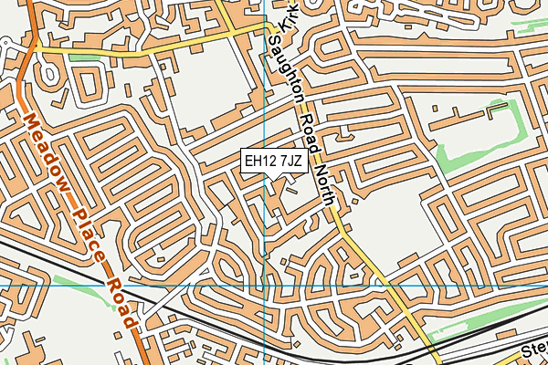 EH12 7JZ map - OS VectorMap District (Ordnance Survey)