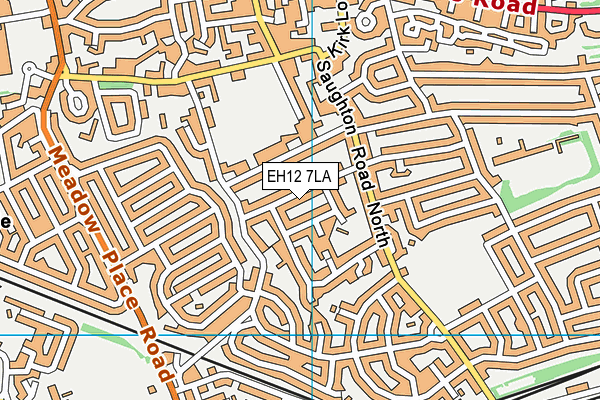 EH12 7LA map - OS VectorMap District (Ordnance Survey)
