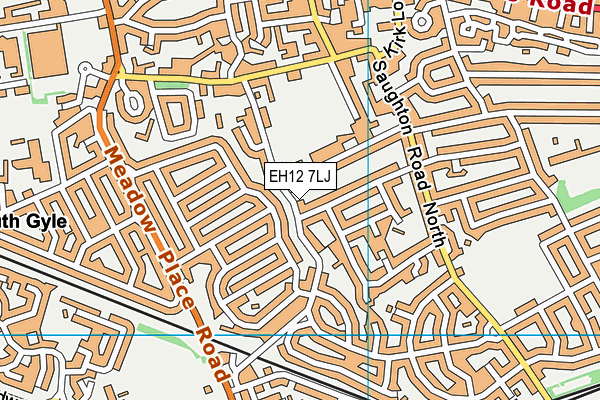 EH12 7LJ map - OS VectorMap District (Ordnance Survey)