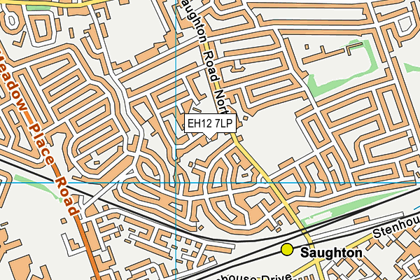 EH12 7LP map - OS VectorMap District (Ordnance Survey)